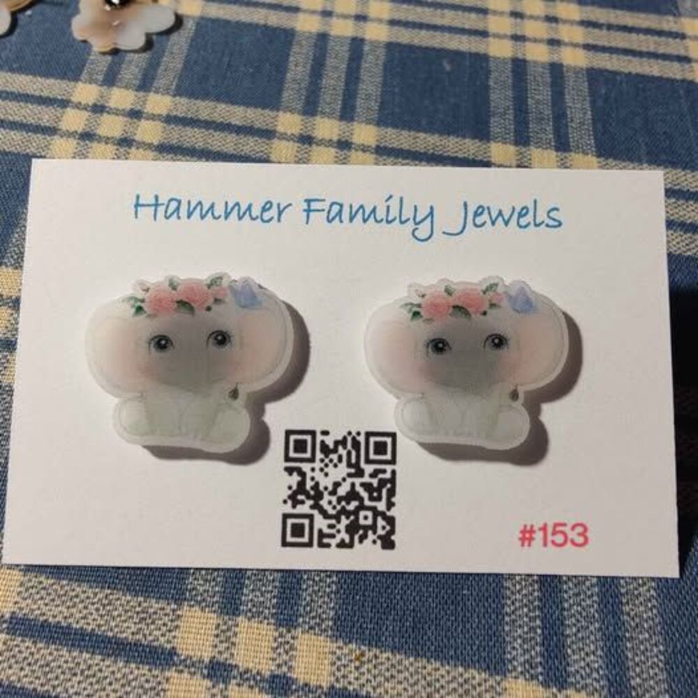 Cute Elephant Stud Earrings